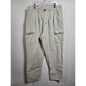 Eddie Bauer Men's Cargo Pants Tan Size 34X34 Workwear Vintage